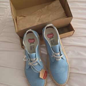 On Foot  NWT Light Blue Suede Shoes Made In Spain. Comfy Casual Go Anywhere